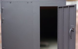 металлические ворота с окрасом нитроэмаль, модель ВГМ - 33, внешний вид